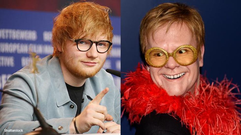Ed Sheeran Gave Elton John a 'Giant, Marble Penis' for Some Reason