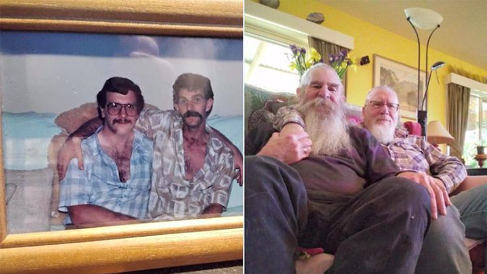 Gay Couple Shares Photos Taken Three Decades Apart & We're Emotional