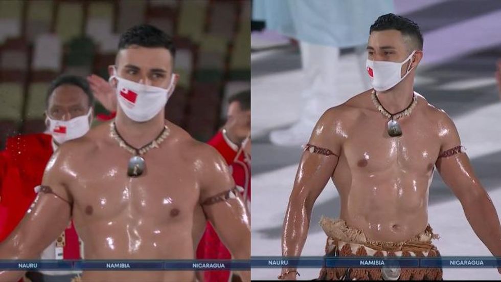 The Hunky Tongan Flag Bearer Is Back at the Olympics for 2021