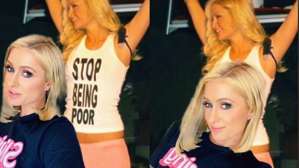 Paris Hilton Didn't Actually Wear That Iconic 'Stop Being Poor' Shirt