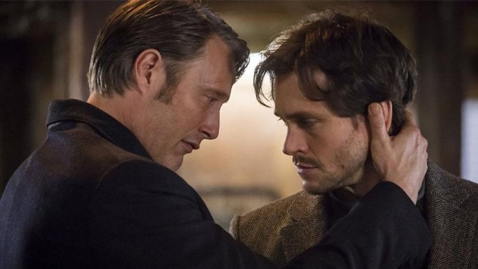 Mads Mikkelsen Almost Kissed Hugh Dancy on the 'Hannibal' Finale