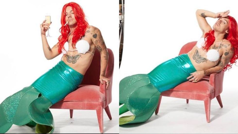 These Pics of Harry Styles Dressed As Ariel Live in My Mind Rent-Free