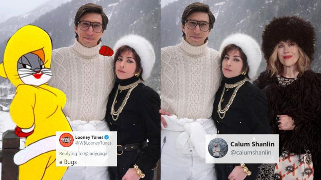 <p>Lady Gaga & Adam Driver's 'House of Gucci' Pic Is Our New Fave Meme</p>