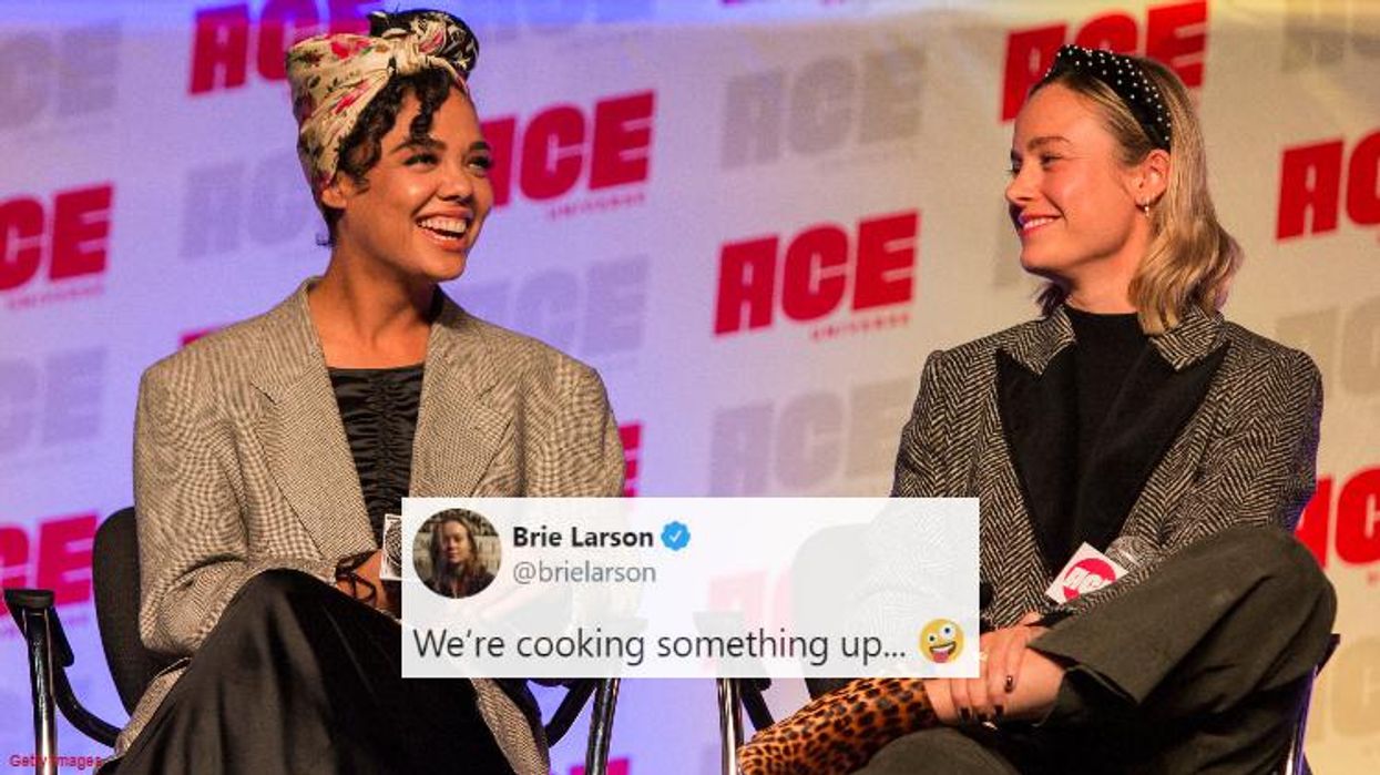 <p>Are Brie Larson & Tessa Thompson Working on a Secret Project Together?</p>