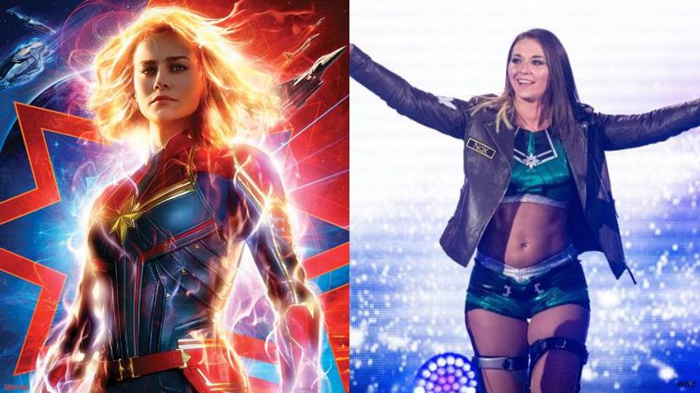 How Captain Marvel Helped This WWE Star Come Out as Bisexual