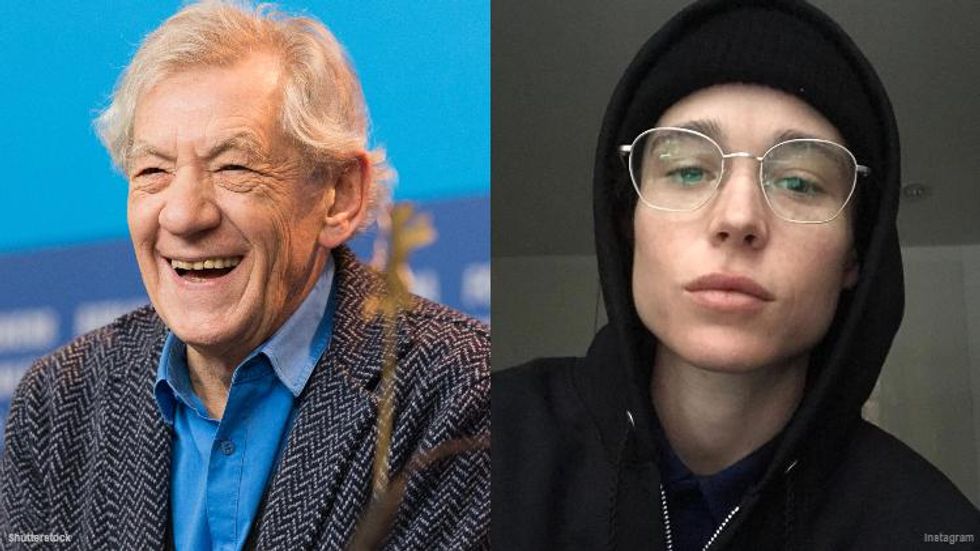 Ian McKellen Is Happy 'X-Men' Co-Star Elliot Page Came Out As Trans