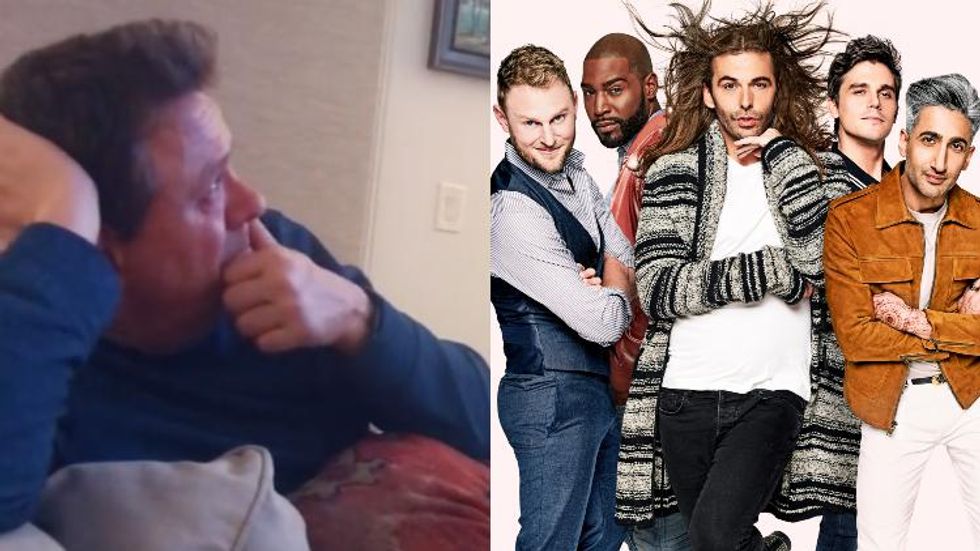 Dad Watches 'Queer Eye' for the First Time & His Reaction Is So Pure