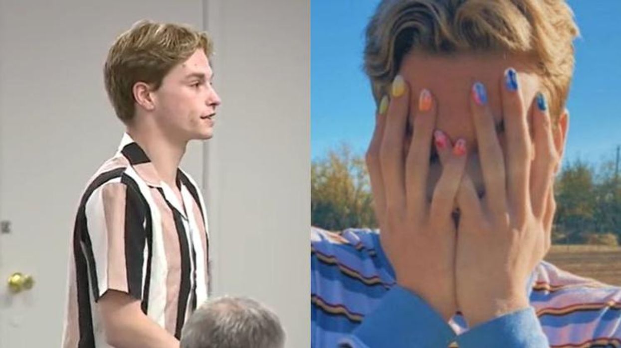 <p>Watch the Gay Texas Teen Who Was Suspended For Wearing Nail Polish Challenge the School Board</p>