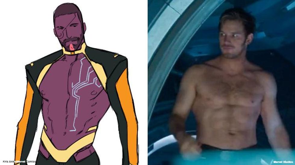 Star-Lord Was Supposed to Have a Sexy Purple Boyfriend Years Ago