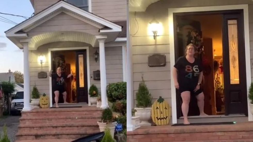This TikTok of a Woman Screaming 'Gay Pride!' From Her Porch Is a Mood