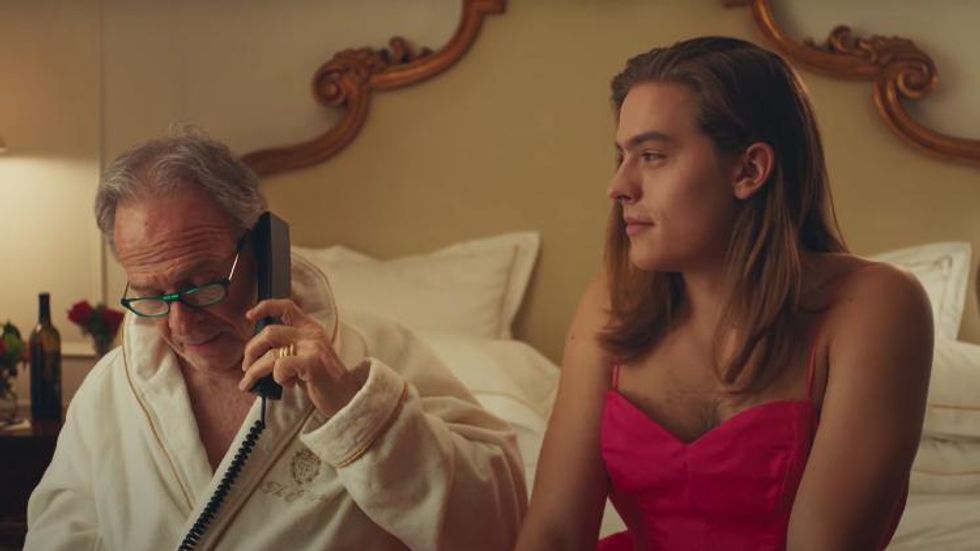 Dylan Sprouse Is a Dress-Wearing Male Escort in 'Daddy'