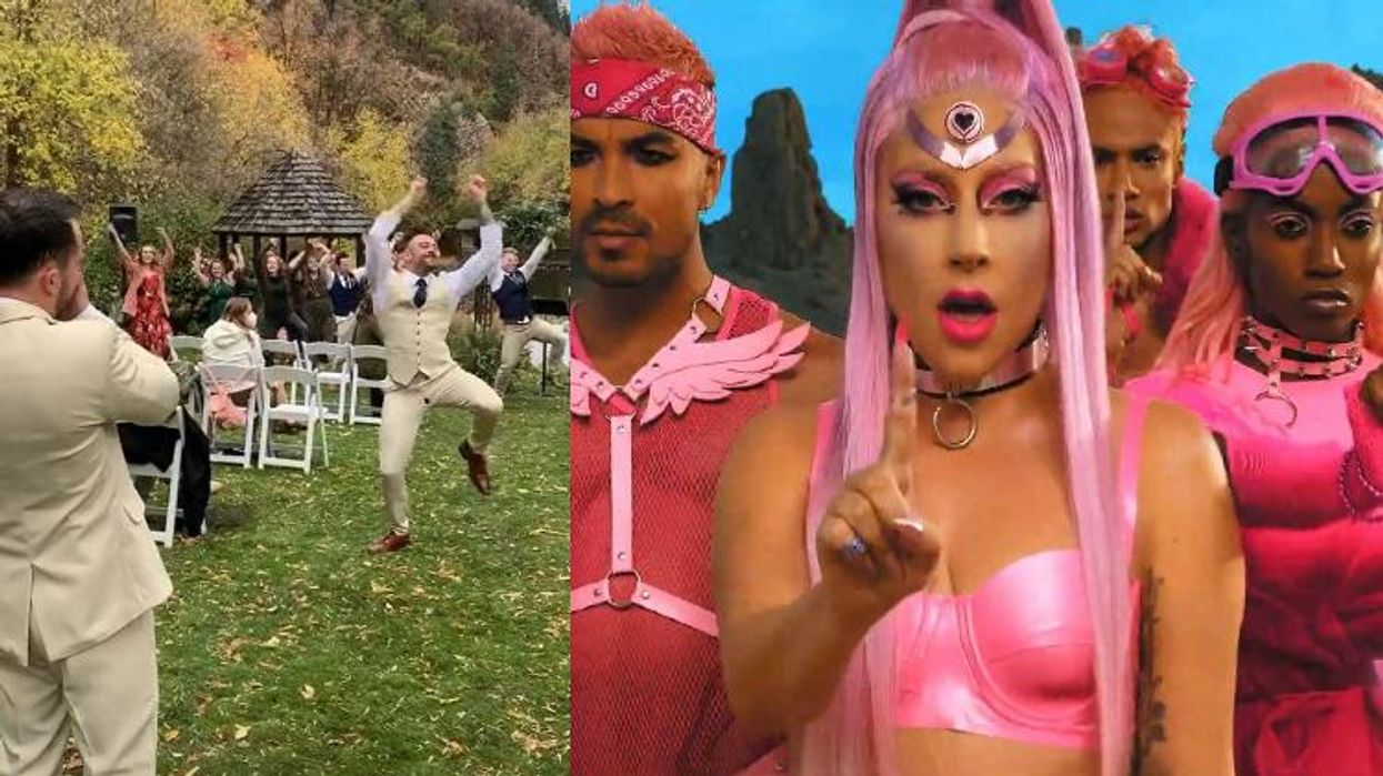 <p>This Gay Man Surprised His Husband With a 'Stupid Love' Wedding Dance</p>