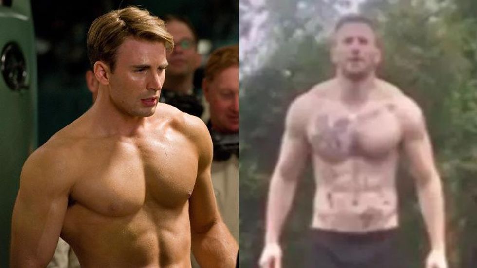 Chris Evans Has New Chest Tattoos & Even Super Fans Are Surprised