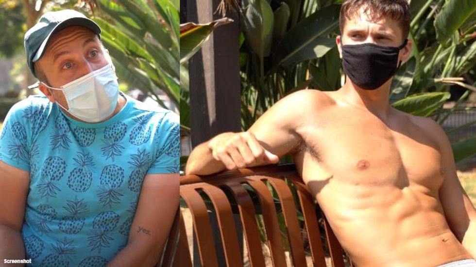 This Hilarious Skit Shows Gays How to Flirt While Wearing Face Masks