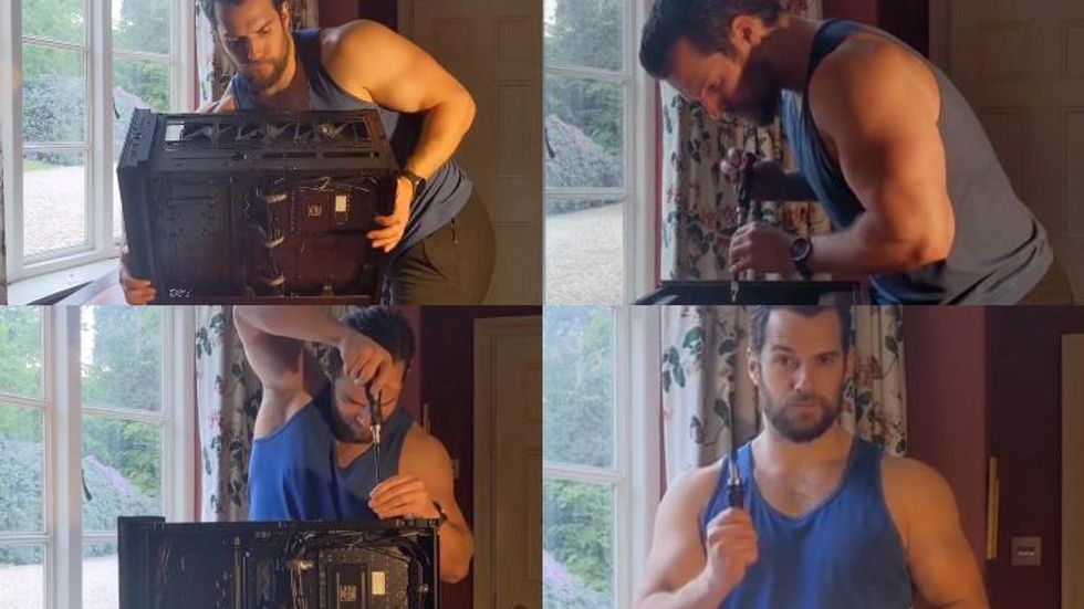 This Video of Henry Cavill Building a PC Has Everyone Thirsty AF