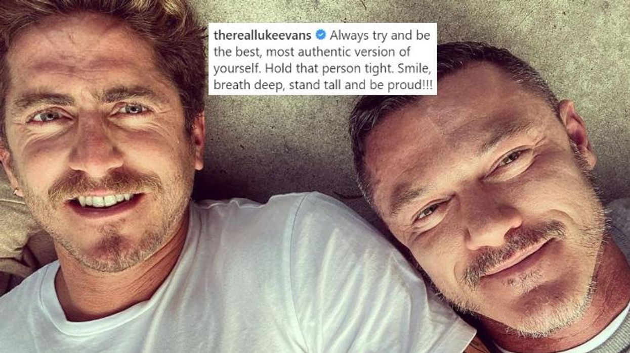 <p>Luke Evans' Insta Post About His BF Is Too Cute For Us to Handle</p>