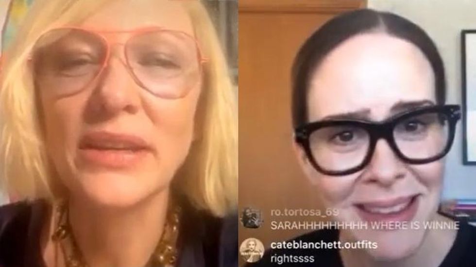 Cate Blanchett Said 'I'm a Lesbian' During an Instagram Live
