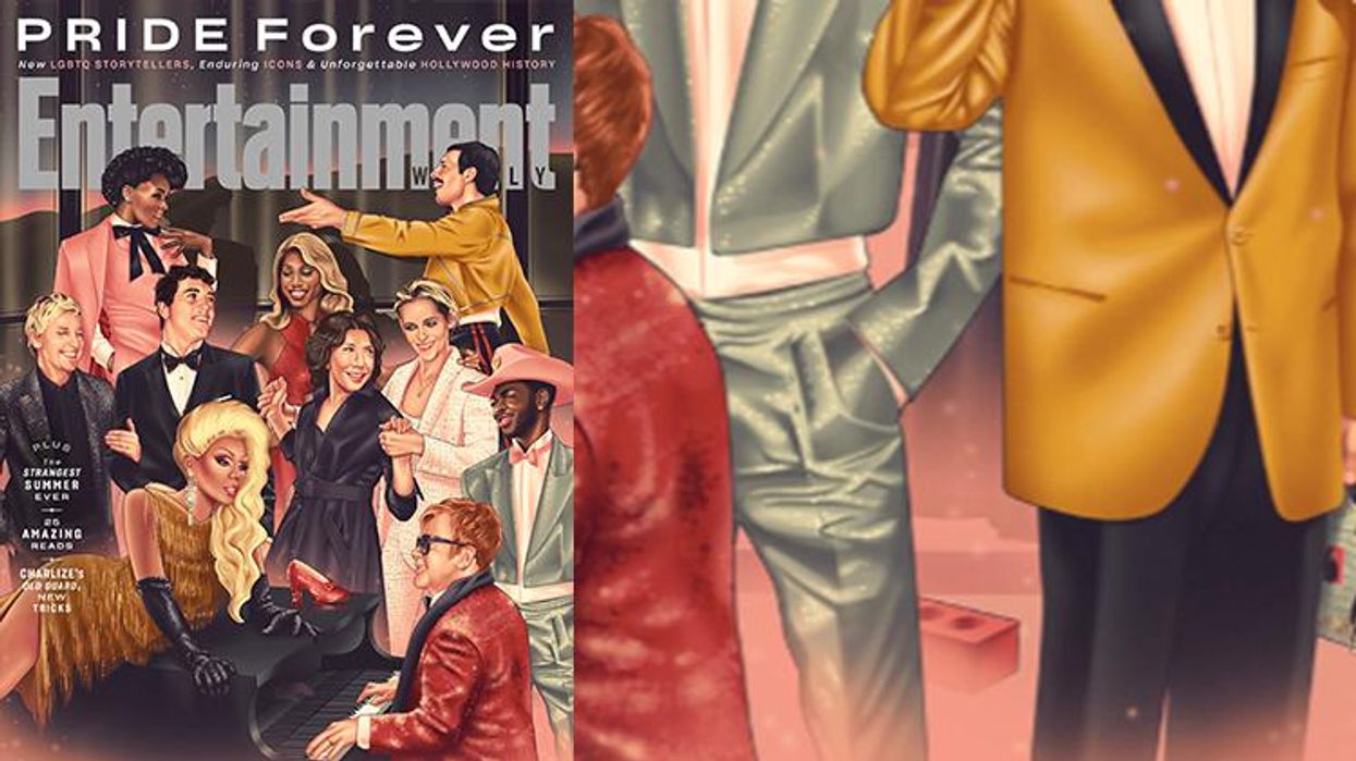 <p>The Stonewall Brick Appears on <em>EW</em>'s Pride Cover for Some Reason</p>