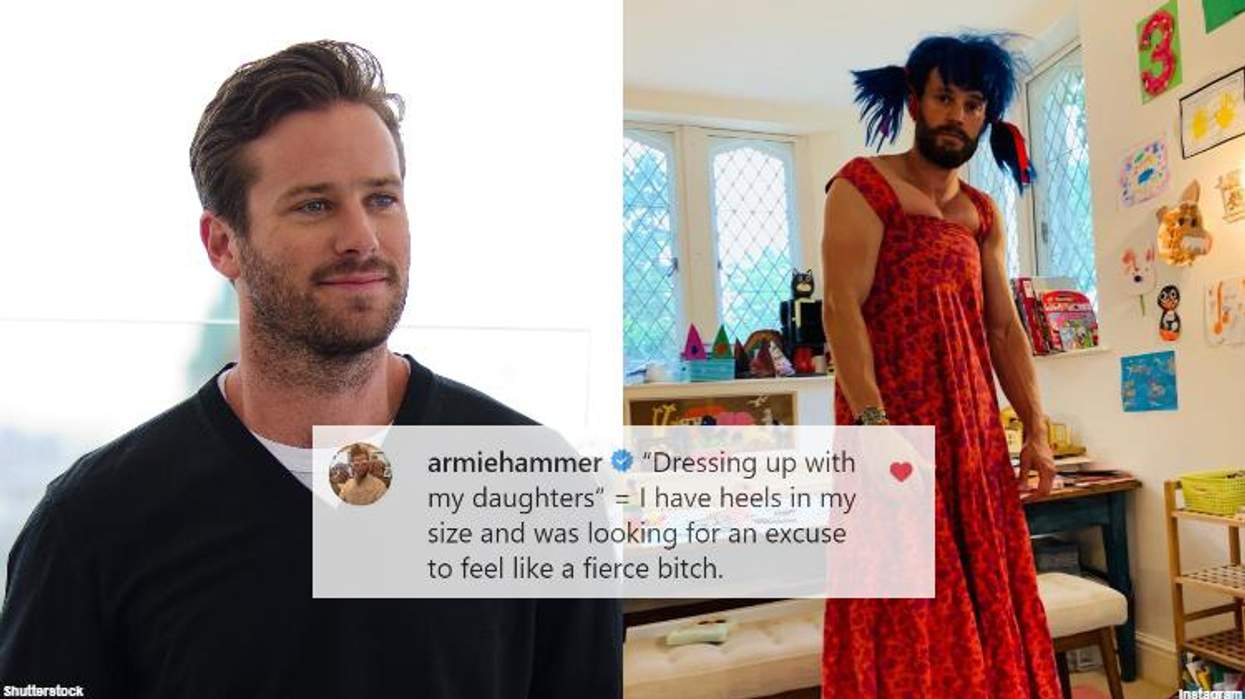 <p>Armie Hammer Loves Jamie Dornan's 'Daddy Drag' Look</p>