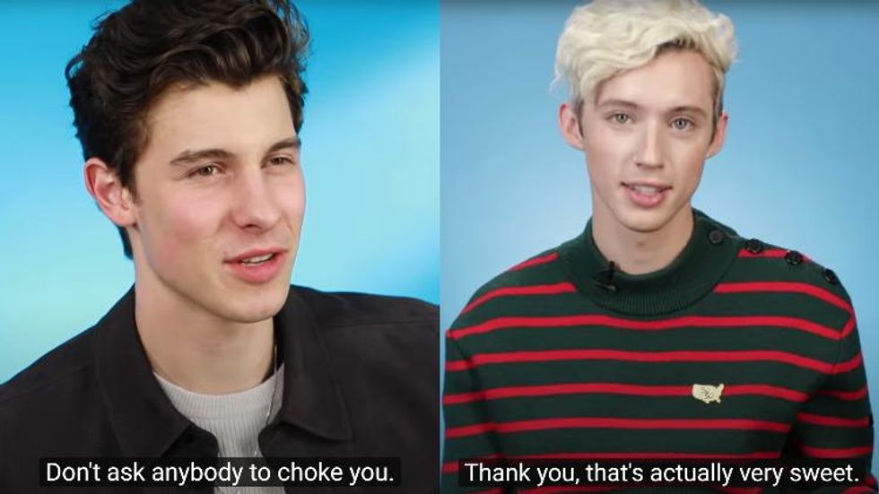 So What Are Troye Sivan & Shawn Mendes' Stances on Choking?