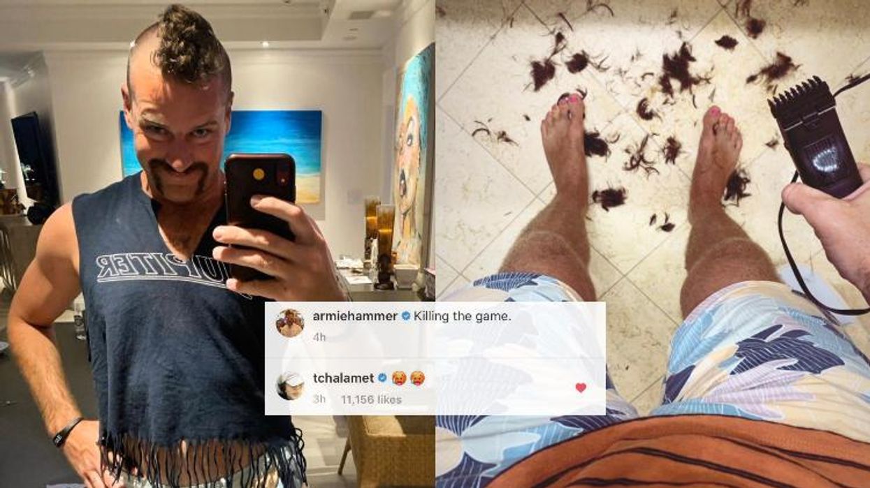 <p>Armie Hammer Giving Himself a Weird Haircut Is All of Us RN</p>