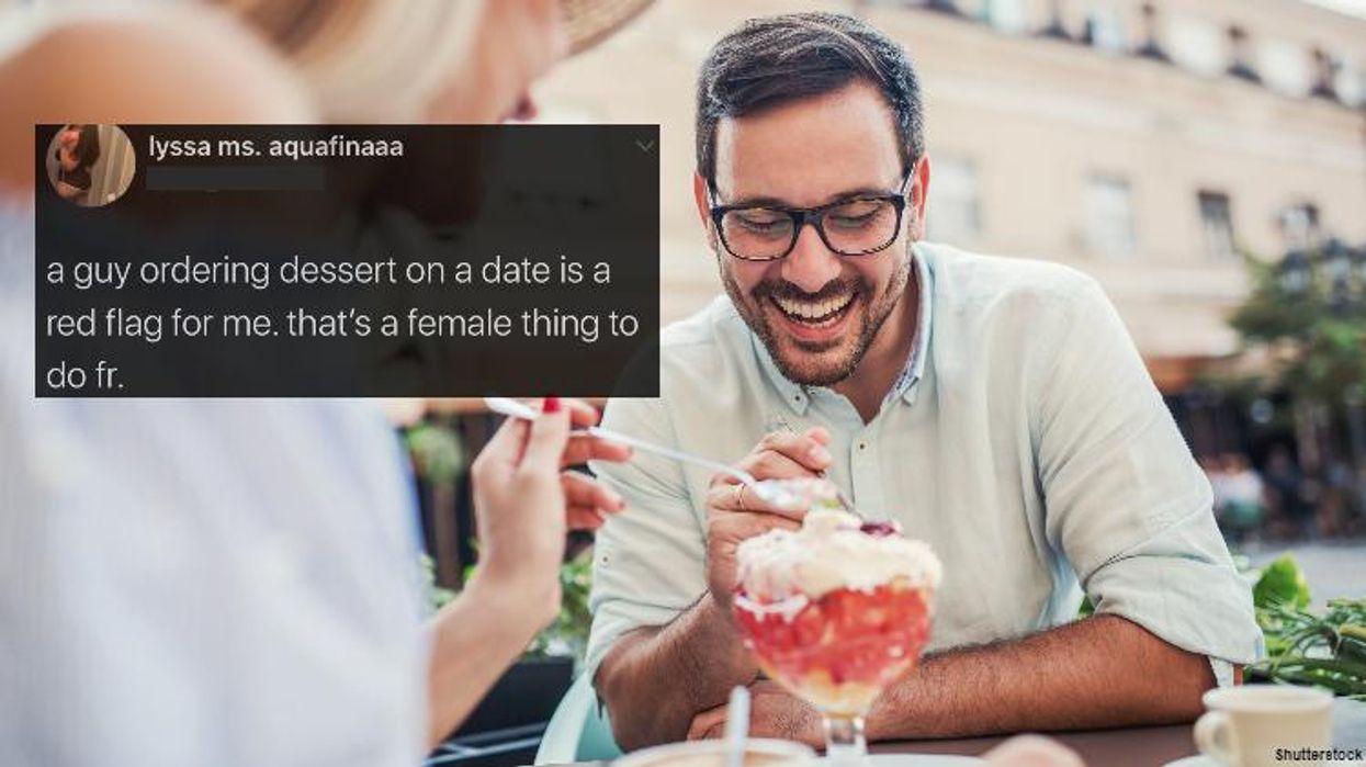 <p>Is It Gay to Order Dessert, Fellas? According to This Tweet It Is</p>