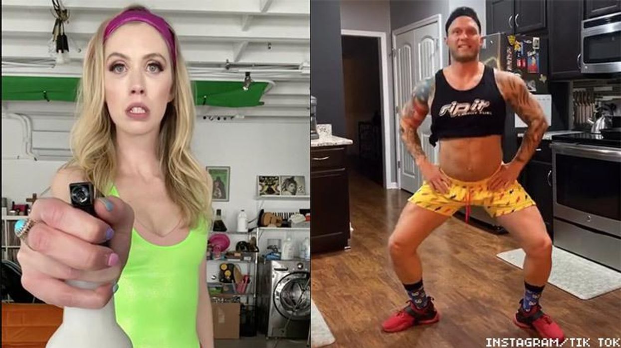 <p>Comedian's Ridiculous Quarantine Workout Inspires Even Better Parodies</p>