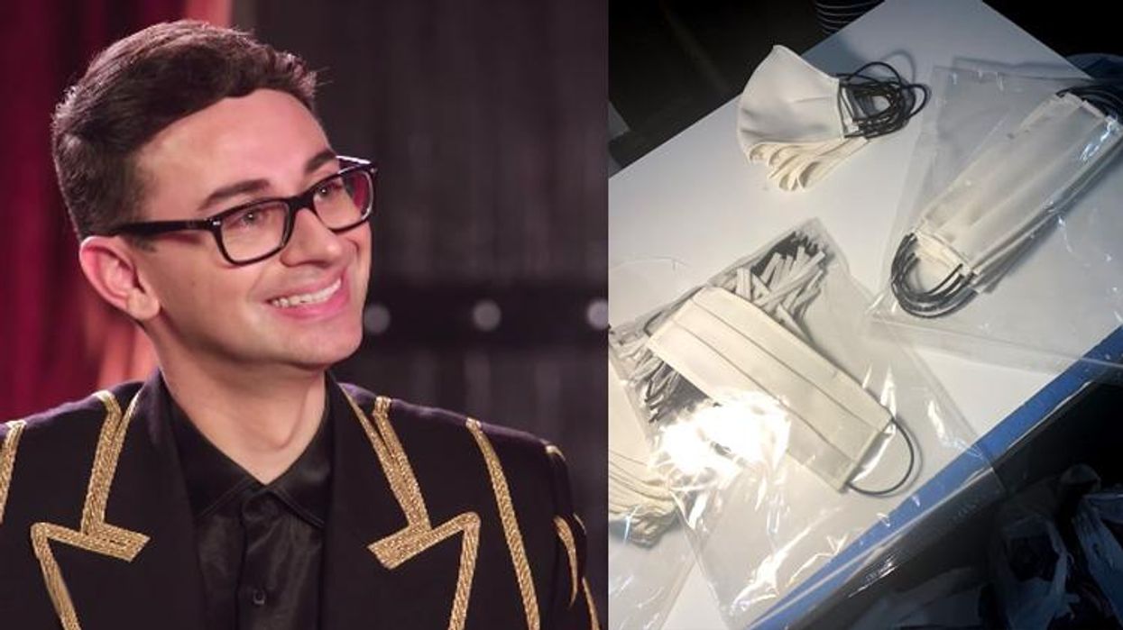 <p>Designer Christian Siriano Puts Team to Work Sewing Face Masks</p>