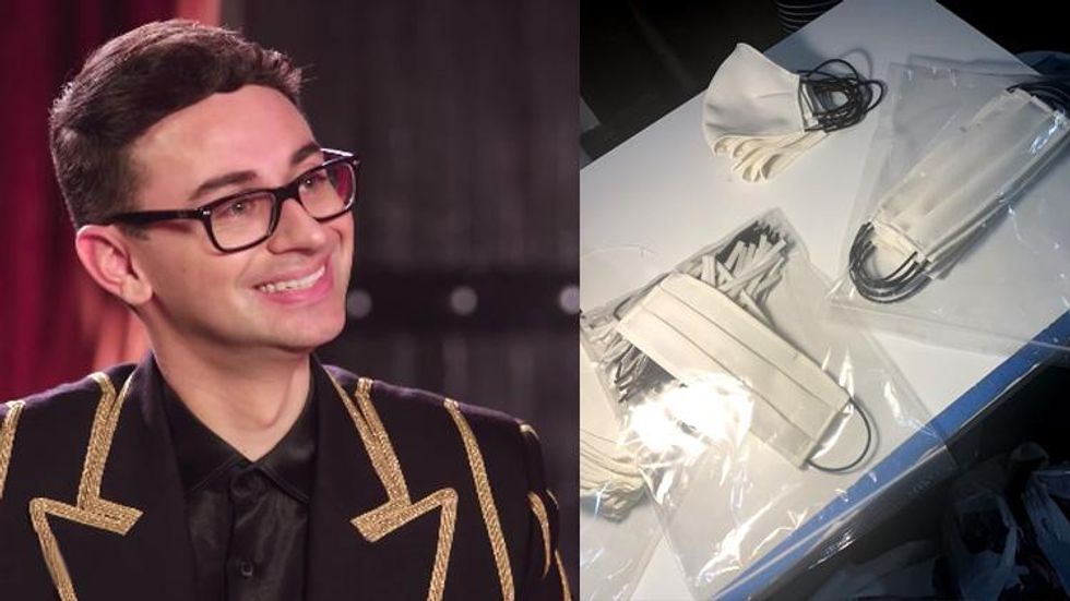 Designer Christian Siriano Puts Team to Work Sewing Face Masks