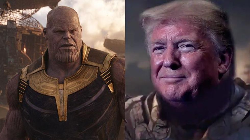 Trump Is Genocidal Avengers Villain Thanos in Official Campaign Tweet