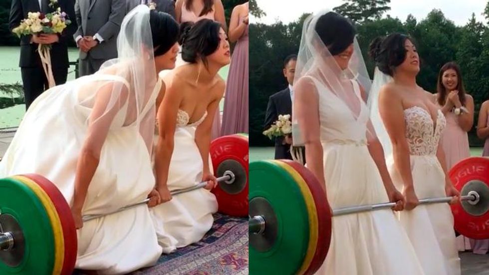 Brides Deadlifting at Wedding Go Viral With the Best Photos