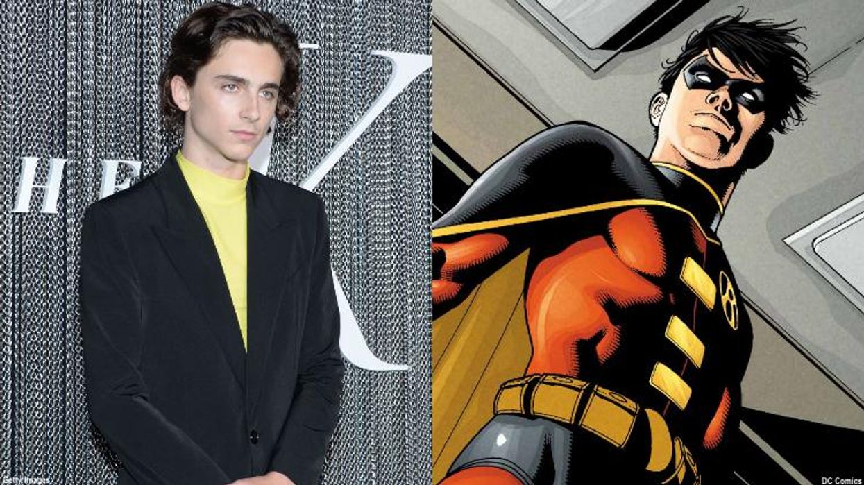 <p>Timothée Chalamet Would Make an Excellent Robin to R-Patz's Batman</p>
