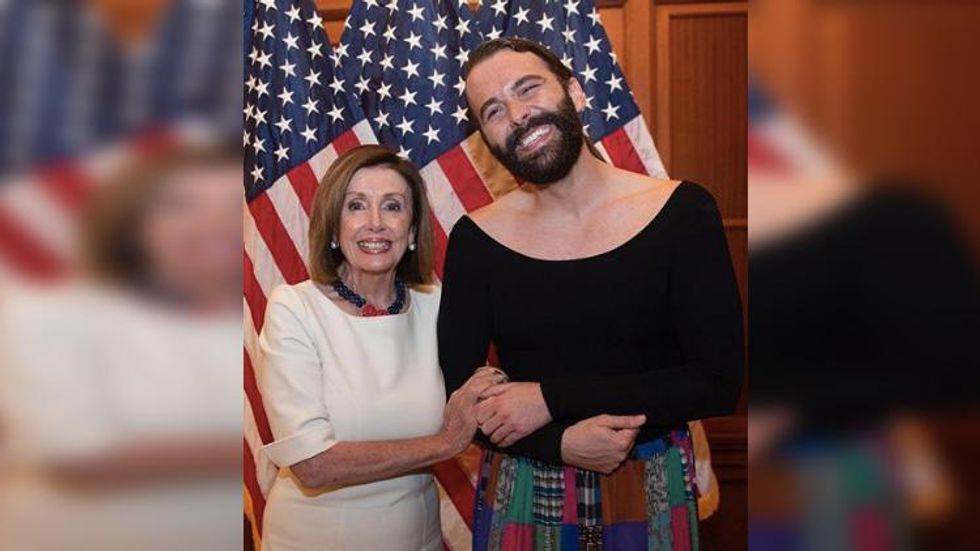 Jonathan Van Ness Meets With Nancy Pelosi to Fight for Equality Act