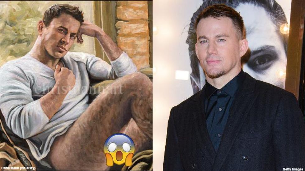 A Painting of Channing Tatum's Ballsack Sold for $6.6K on eBay