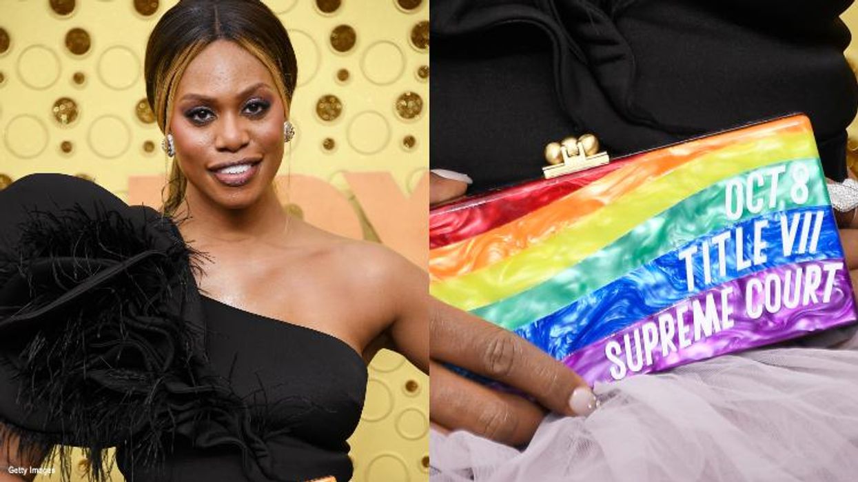 <p>Laverne Cox (& Her Clutch) Spoke Up About Trans Rights at the Emmys</p>