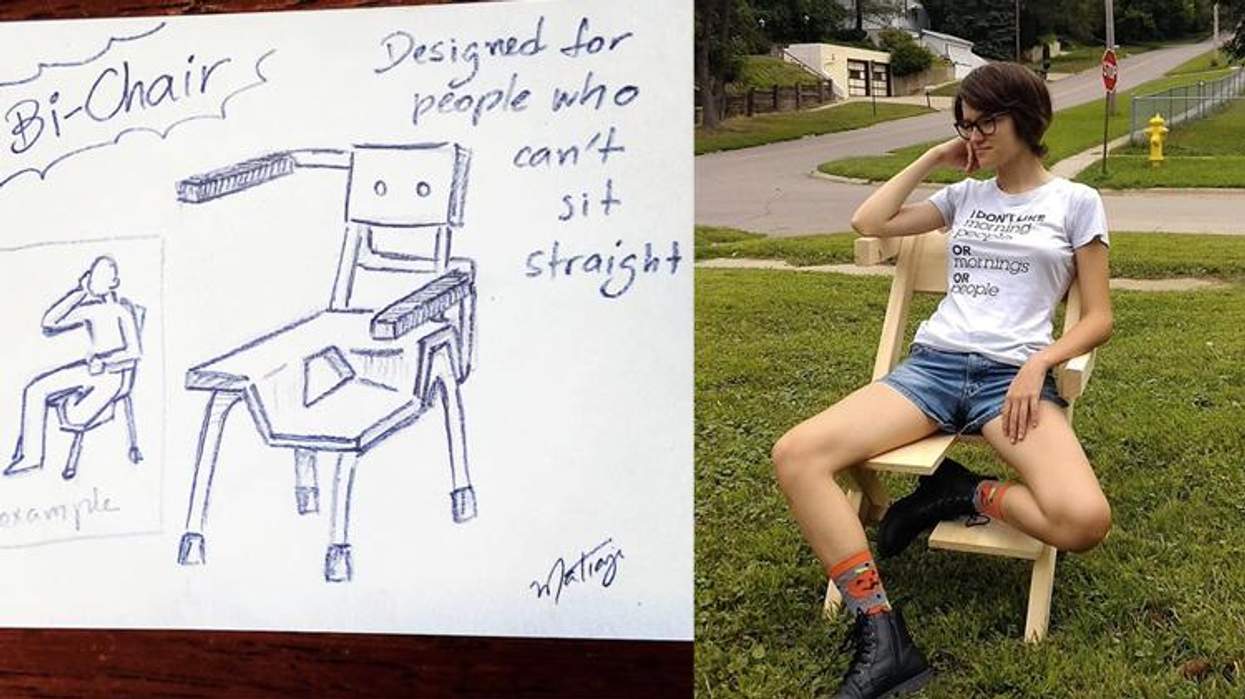 <p>This Wacky Chair for Bisexuals is Something We All Need</p>