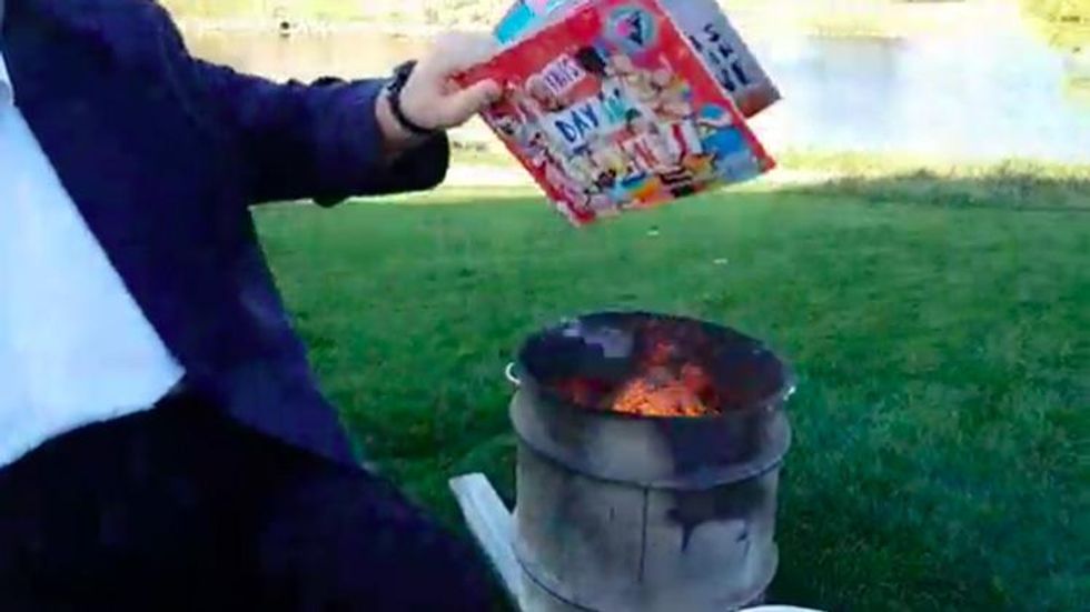 Iowa Man Who Burned LGBTQ Library Books on Facebook Live Fined