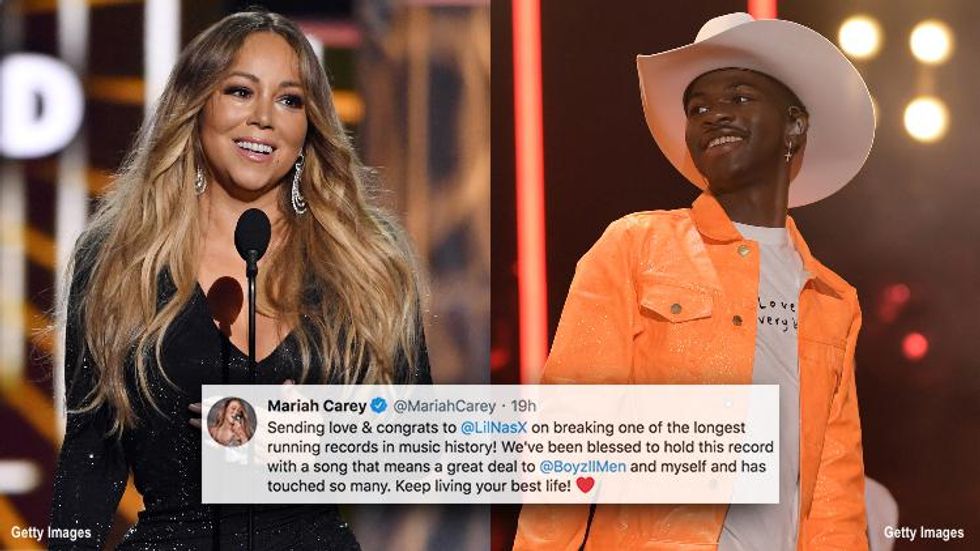 Mariah Carey & More Congratulate Lil Nas X on His Record-Breaking Song