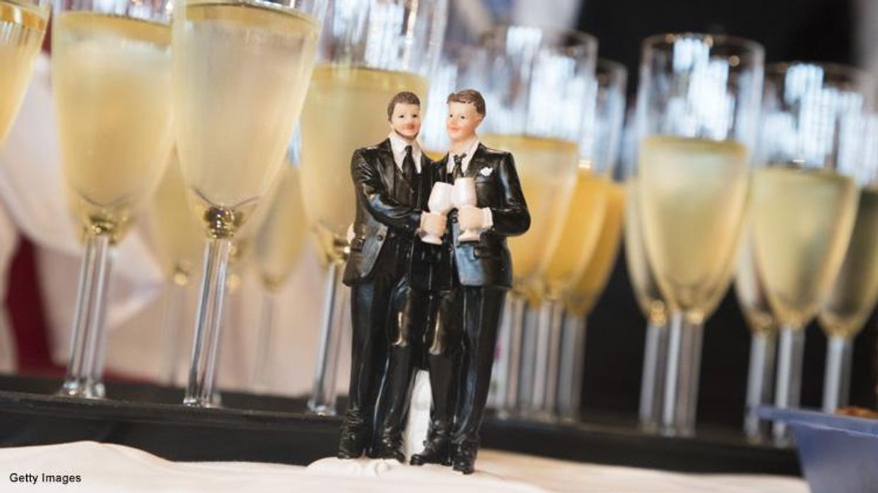 <p>Gay Wedding Photos From 1957 Resurface, But Who Are the Grooms?</p>