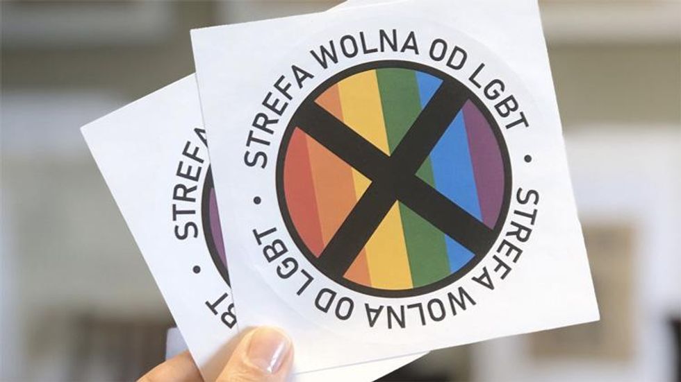 Anti-Gay Polish Magazine to Circulate 'LGBT-Free Zone' Stickers