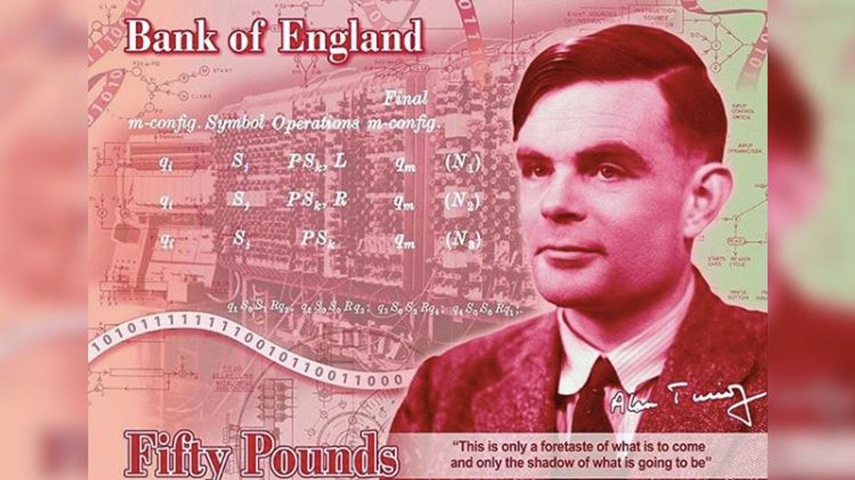 <p>Gay Codebreaker Alan Turing to Be the New Face of £50 Banknote</p>