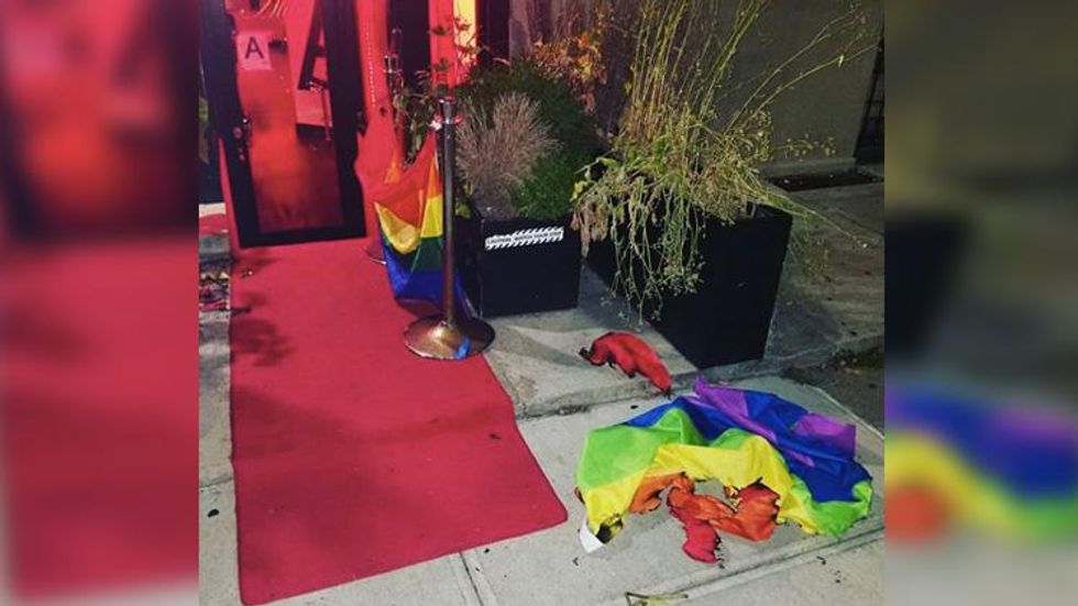 Harlem Gay Bar's Flag Torched for Second Time in Two Months