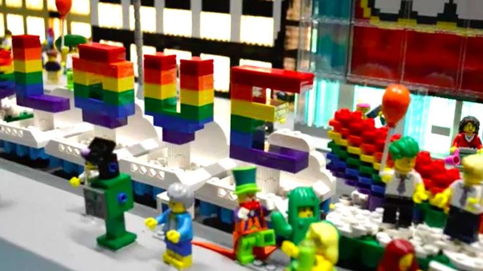LEGOLAND Builds World's Smallest Pride Parade Celebration