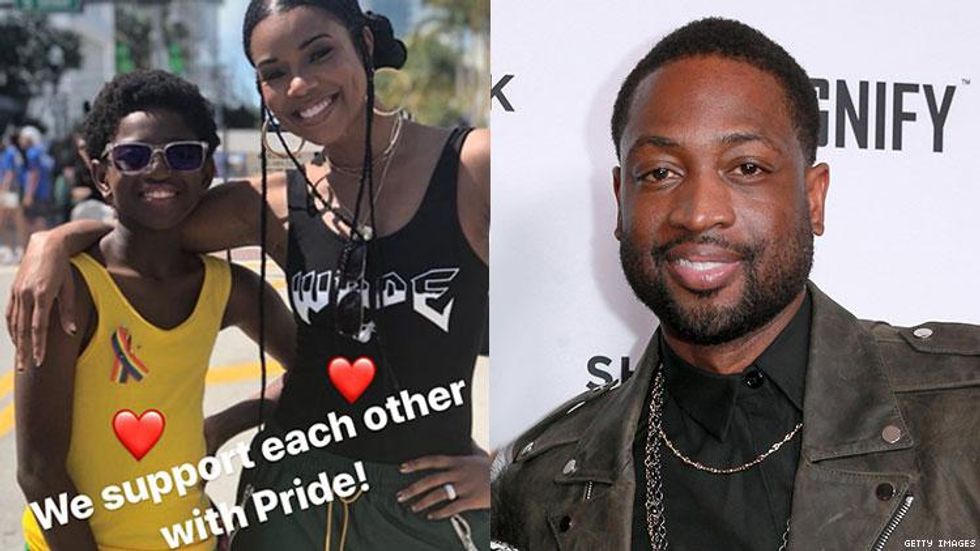 Dwayne Wade Shuts Down Criticism for Supporting His Son at Pride