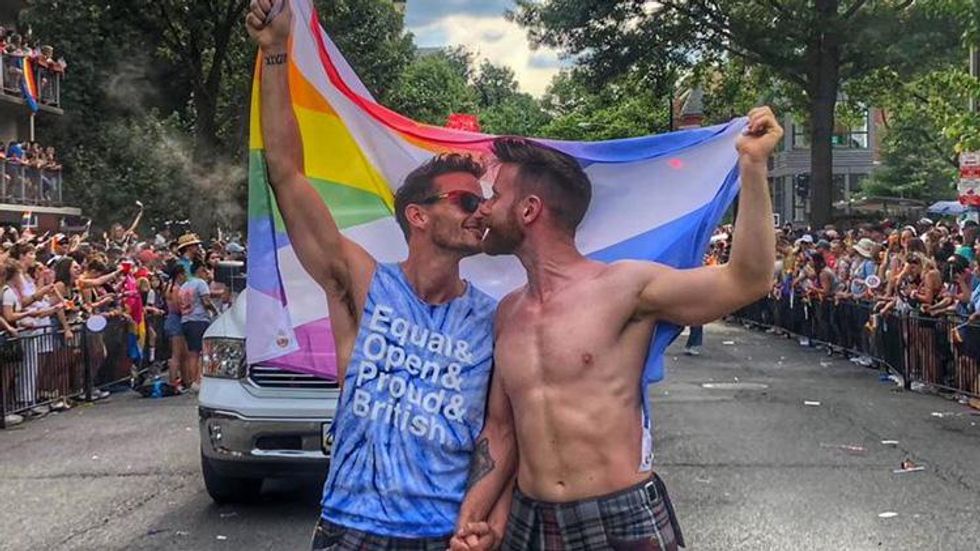 Kilted Yoga YouTuber Proposes During Capital Pride Parade