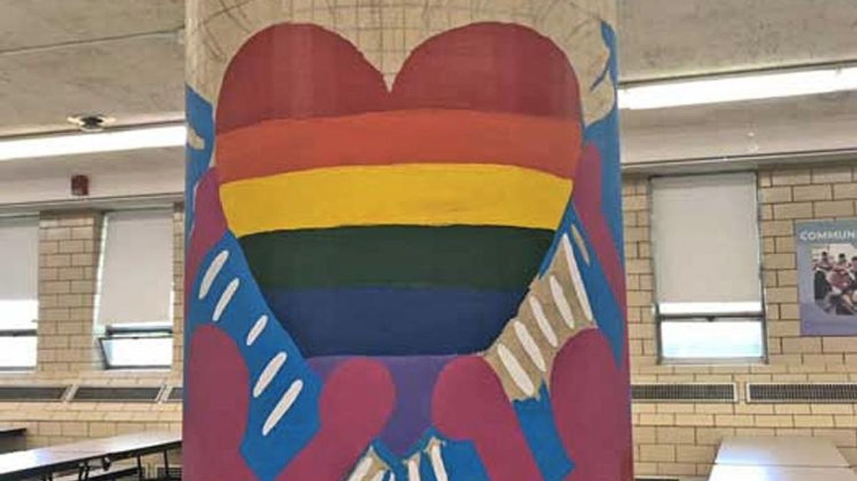 <p>Pride Mural Removed From School After Church Calls It 'Offensive'</p>