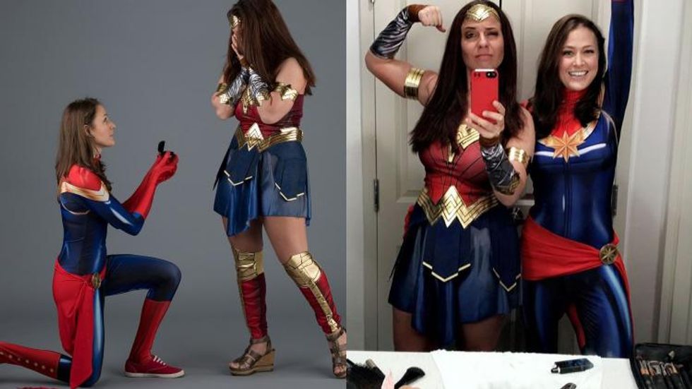 Captain Marvel & Wonder Woman Are Getting Married IRL!