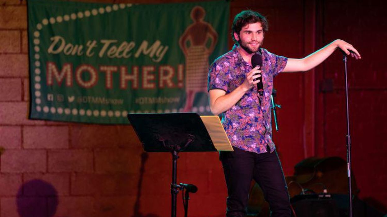 <p>Jake Borelli Got Some Big Laughs at the <em>Don’t Tell My Mother</em> Comedy Show</p>