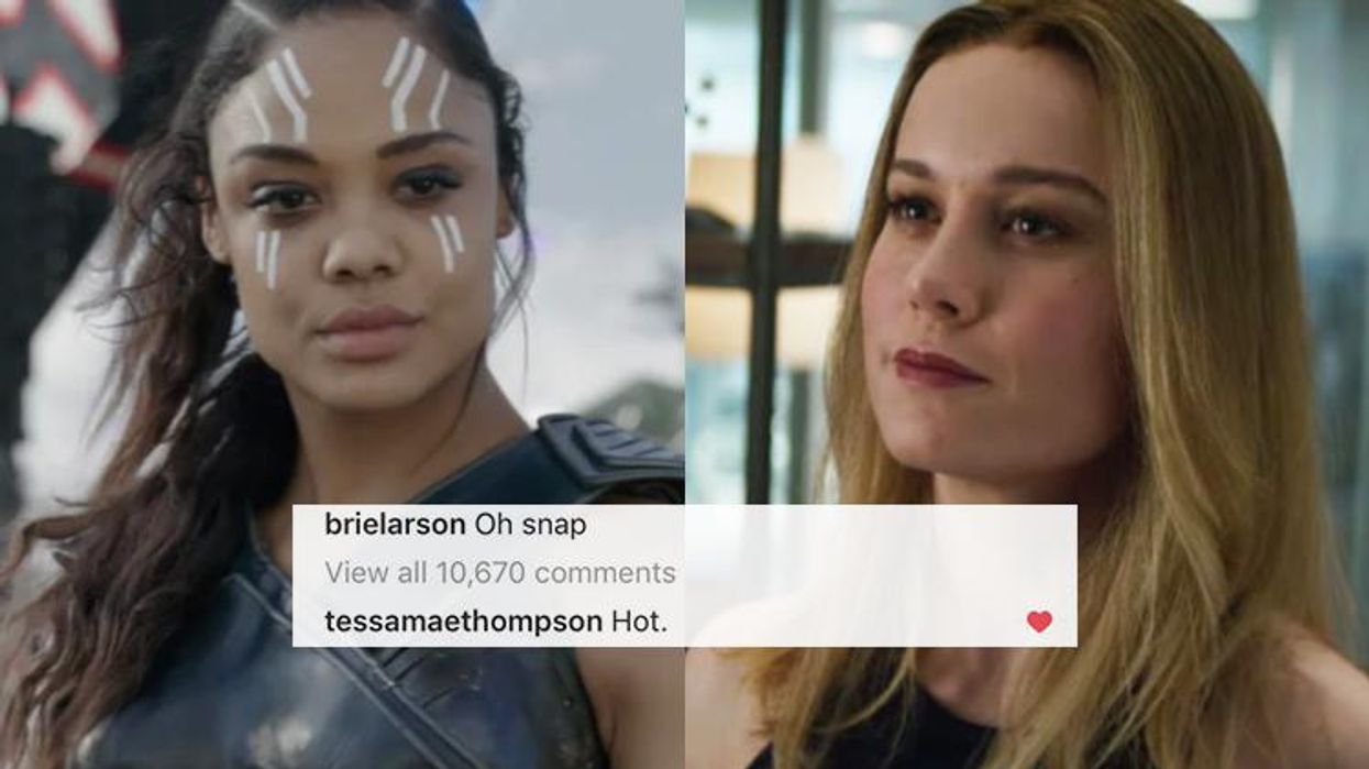 <p>Tessa Thompson Commented 'Hot' on Brie Larson's Instagram Post</p>