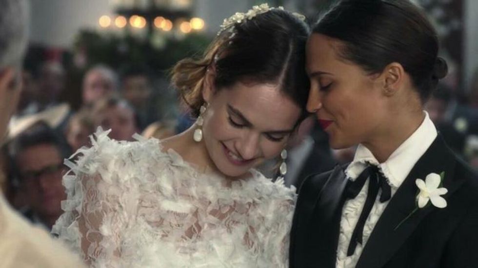 Alicia Vikander and Lily James Marry in Red Nose Day Special